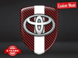 Toyota Car Silicone Emblems Durable Max Sports Pro Stylish